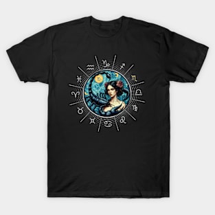 ZODIAC Scorpio - Astrological SCORPIO - SCORPIO - ZODIAC sign - Van Gogh style - 8 T-Shirt